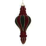 Clayre & Eef | Kerstbal Rood Groen ø 6x15 cm | 6GL5236 Clayre & Eef | Kerstbal Rood Groen ø 6x15 cm | 6GL5236