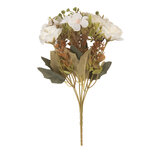 Clayre & Eef | Decoratie tak met bloemen Wit Groen 12x10x29 cm | 6PL0401W Clayre & Eef | Decoratie tak met bloemen Wit Groen 12x10x29 cm | 6PL0401W