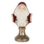 Clayre & Eef | Kerstdecoratie Kerstman Rood Wit 9x7x15 cm | 6PR5537 Clayre & Eef | Kerstdecoratie Kerstman Rood Wit 9x7x15 cm | 6PR5537