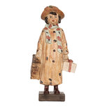 Clayre & Eef | Decoratie Kind Bruin Beige 14x9x27 cm | 6PR5555 Clayre & Eef | Decoratie Kind Bruin Beige 14x9x27 cm | 6PR5555