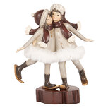 Clayre & Eef | Kerstdecoratie Kinderen Grijs Bruin 15x7x18 cm | 6PR5405 Clayre & Eef | Kerstdecoratie Kinderen Grijs Bruin 15x7x18 cm | 6PR5405