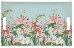 Dekoratief | Dienblad m/handvaten 'Botanic Garden', pvc, 47x31cm | A241014