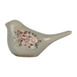 Clayre & Eef | Decoratie beeld Vogel Grijs Roze 22x9x12 cm | 6CE2243M Clayre & Eef | Decoratie beeld Vogel Grijs Roze 22x9x12 cm | 6CE2243M