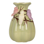 Clayre & Eef | Vaas Groen Roze ø 10x14 cm | 6CE2314 Clayre & Eef | Vaas Groen Roze ø 10x14 cm | 6CE2314