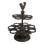 Clayre & Eef   | Eierhouder Bruin ø 19x24 cm | 6Y5752