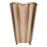 Clayre & Eef | Decoratie Vaas Roze Goudkleurig 22x22x35 cm | 6Y5951 Clayre & Eef | Decoratie Vaas Roze Goudkleurig 22x22x35 cm | 6Y5951