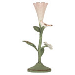 Clayre & Eef | Kandelaar Groen Roze 12x12x26 cm | 6Y5953 Clayre & Eef | Kandelaar Groen Roze 12x12x26 cm | 6Y5953
