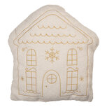Clayre & Eef | Sierkussen Wit Beige 45x40x10 cm | KG035.008 Clayre & Eef | Sierkussen Wit Beige 45x40x10 cm | KG035.008