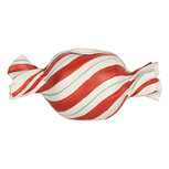 Clayre & Eef | Kandelaar Rood Wit 14x7x6 cm | 6PR5778R Clayre & Eef | Kandelaar Rood Wit 14x7x6 cm | 6PR5778R