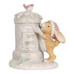 Clayre & Eef | Decoratie Konijn Beige Wit 11x8x11 cm | 6PR5879 Clayre & Eef | Decoratie Konijn Beige Wit 11x8x11 cm | 6PR5879