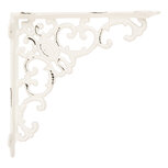 Clayre & Eef | Hoekijzer Wit 4x21x21 cm | 6Y5759 Clayre & Eef | Hoekijzer Wit 4x21x21 cm | 6Y5759