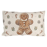 Clayre & Eef   | Kussenhoes Beige Bruin 30x50 cm | CGM36