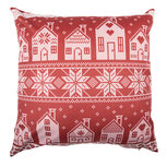 Clayre & Eef   | Kussenhoes Rood Wit 45x45 cm | KT021.433