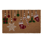 Clayre & Eef | Deurmat Binnen Bruin Rood 75x45x1 cm | MC276 Clayre & Eef | Deurmat Binnen Bruin Rood 75x45x1 cm | MC276