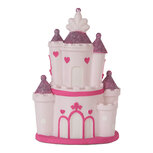 Clayre & Eef | Nachtlampje kasteel LED Roze Paars 16x11x24 cm | 6LMP802 Clayre & Eef | Nachtlampje kasteel LED Roze Paars 16x11x24 cm | 6LMP802