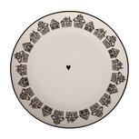 Clayre & Eef   | Klein bord Beige Bruin ø 20x2 cm | GBBDP