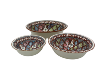 Salade set 3 delig Marron hapjes schaal bruin wit aardewerk | MAR.SS.3D | Dishes & Deco Salade set 3 delig Marron hapjes schaal bruin wit aardewerk | MAR.SS.3D | Dishes & Deco
