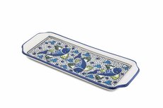 Cake schaal Poisson blauw wit serveerschaal handgemaakt 35 x 14 cm | CP.PO.30 | Dishes & Deco Cake schaal Poisson blauw wit serveerschaal handgemaakt 35 x 14 cm | CP.PO.30 | Dishes & Deco
