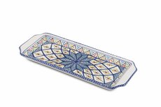 Cake schaal Shebka blauw wit serveerschaal handgemaakt 35 x 14 cm | CP.SH.30 | Dishes & Deco Cake schaal Shebka blauw wit serveerschaal handgemaakt 35 x 14 cm | CP.SH.30 | Dishes & Deco