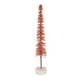 Clayre & Eef   | Decoratie Kerstboom Roze Goudkleurig ø 5x25 cm | 66315P