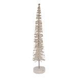 Clayre & Eef   | Decoratie Kerstboom Beige Goudkleurog ø 6x30 cm | 66316BE