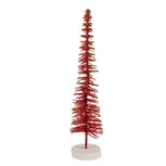 Clayre & Eef   | Decoratie Kerstboom Rood Goudkleurig ø 6x30 cm | 66316R