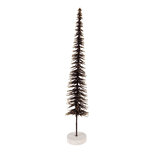 Clayre & Eef   | Decoratie Kerstboom Bruin Goudkleurig ø 8x40 cm | 66317CH