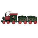 Clayre & Eef   | Decoratie Trein Groen Rood 65x13x23 cm | 5Y1384