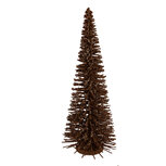 Clayre & Eef   | Decoratie Kerstboom Bruin Goudkleurig ø 20x50 cm | 66320BR