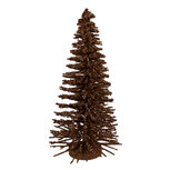 Clayre & Eef   | Decoratie Kerstboom Bruin Goudkleurig ø 17x30 cm | 66319BR