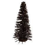 Clayre & Eef   | Decoratie Kerstboom Bruin Goudkleurig ø 17x30 cm | 66319CH