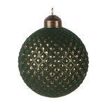 Clayre & Eef   | Kerstbal Groen ø 8x9 cm | 6GL5126