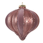 Clayre & Eef   | Kerstbal Roze ø 10x10 cm | 6GL5157