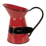 Clayre & Eef   | Decoratieve kan Rood Zwart 19x12x18 cm | 6Y5900M