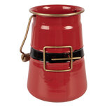 Clayre & Eef   | Decoratie Melkbus Rood Zwart 12x10x16 cm | 6Y5903