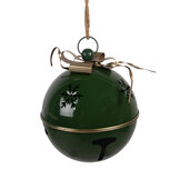 Clayre & Eef   | Bel Decoratief Groen Goudkleurig ø 31x35 cm | 6Y5901