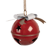 Clayre & Eef   | Bel Decoratief Rood Wit ø 25x30 cm | 6Y5905