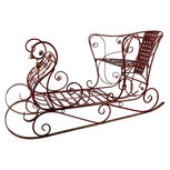 Clayre & Eef   | Kerstdecoratie Slee Rood 107x56x56 cm | 5Y1390