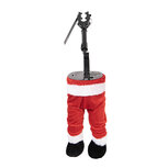 Clayre & Eef   | Decoratie Kerst Kerstmanbenen Rood Wit 30x13x54 cm / 3xAA | 66347