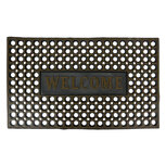 Clayre & Eef   | Deurmat Binnen Zwart Goudkleurig 75x45x1 cm | MC272