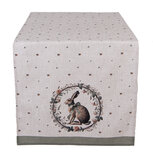 Clayre & Eef   | Tafelloper Beige Bruin 50x140 cm | NLE64