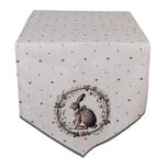 Clayre & Eef   | Tafelloper Beige Bruin 50x160 cm | NLE65