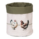 Clayre & Eef   | Broodmandje Beige Bruin ø 15x16 cm | BYC50