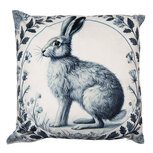 Clayre & Eef   | Kussenhoes Beige Groen 45x45 cm | KT021.439