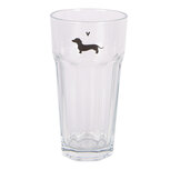 Clayre & Eef   | Waterglas Transparant ø 8x15 cm / 320 ml | PWSGL0009