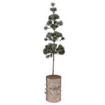 Clayre & Eef   | Decoratie Boom Groen Bruin 14x14x60 cm | 50841