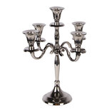 Clayre & Eef   | Kandelaar Zilverkleurig 22x22x28 cm | 6AL0076