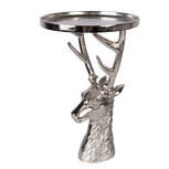 Clayre & Eef   | Schaal op voet Zilverkleurig ø 25x38 cm | 6AL0085