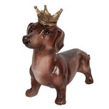 Clayre & Eef   | Decoratie Hond Bruin 35x14x28 cm | 6PR6035