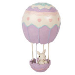 Clayre & Eef   | Decoratie Konijn in luchtballon Beige Paars ø 12x20 cm | 6PR5982